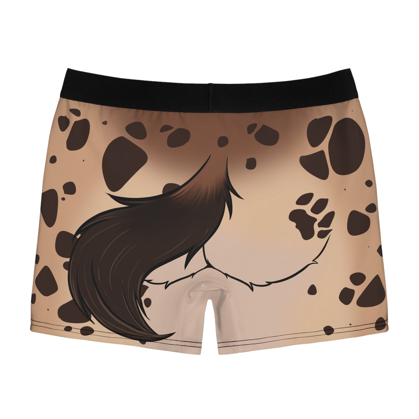 Furry Boxer-Briefs - Spotted Hyena Print