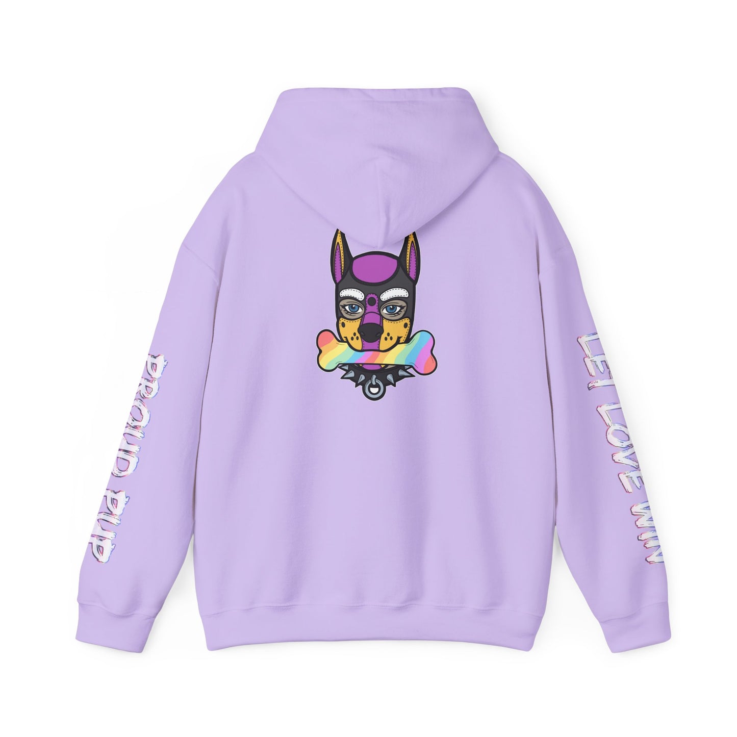 Non-Binary Pup Pride Month Flag Hoodie — Bright Colorful Pup Pride Sweatshirt