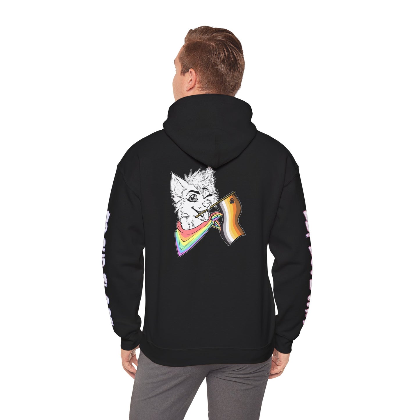 Bear Pride Furry Flag Hoodie — Bright Colorful Furry Pride Sweatshirt