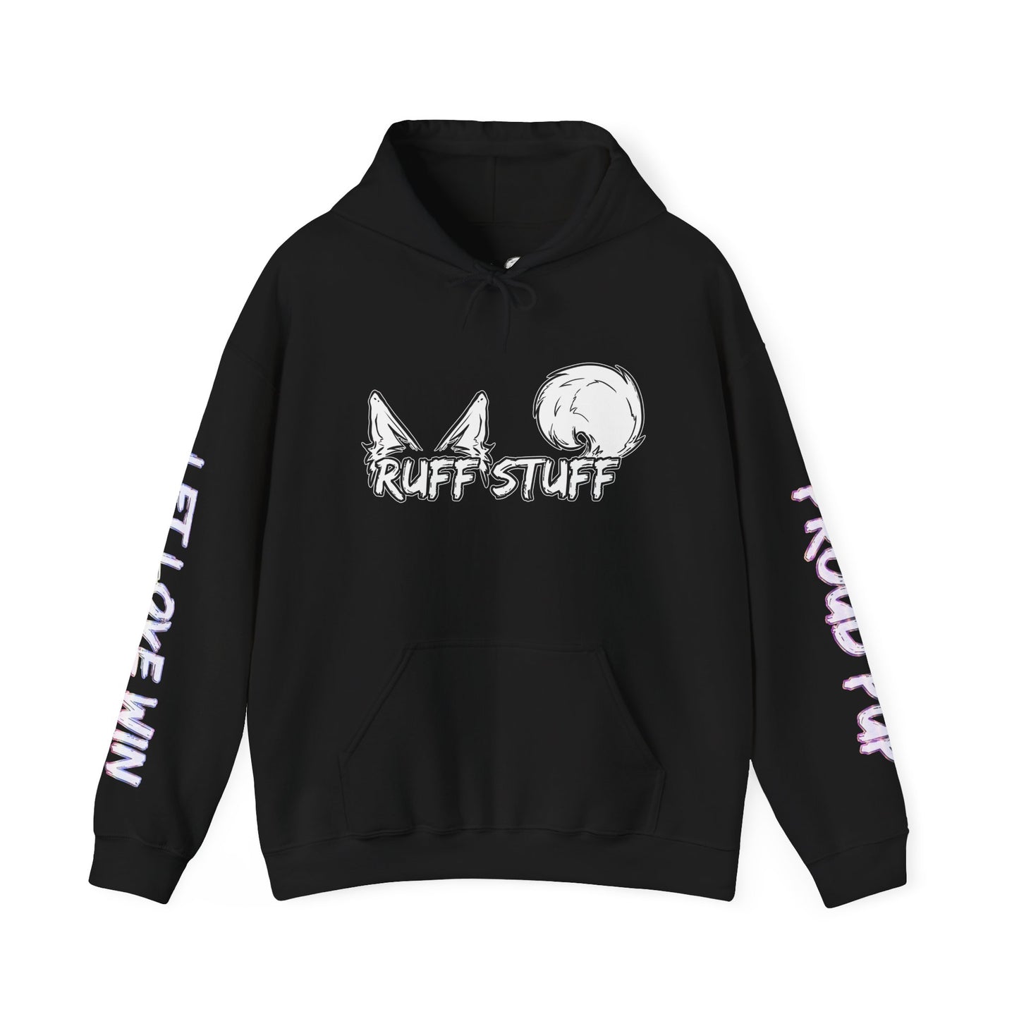 Bi Pup Pride Flag Hoodie — Bright Colorful Pup Pride Sweatshirt
