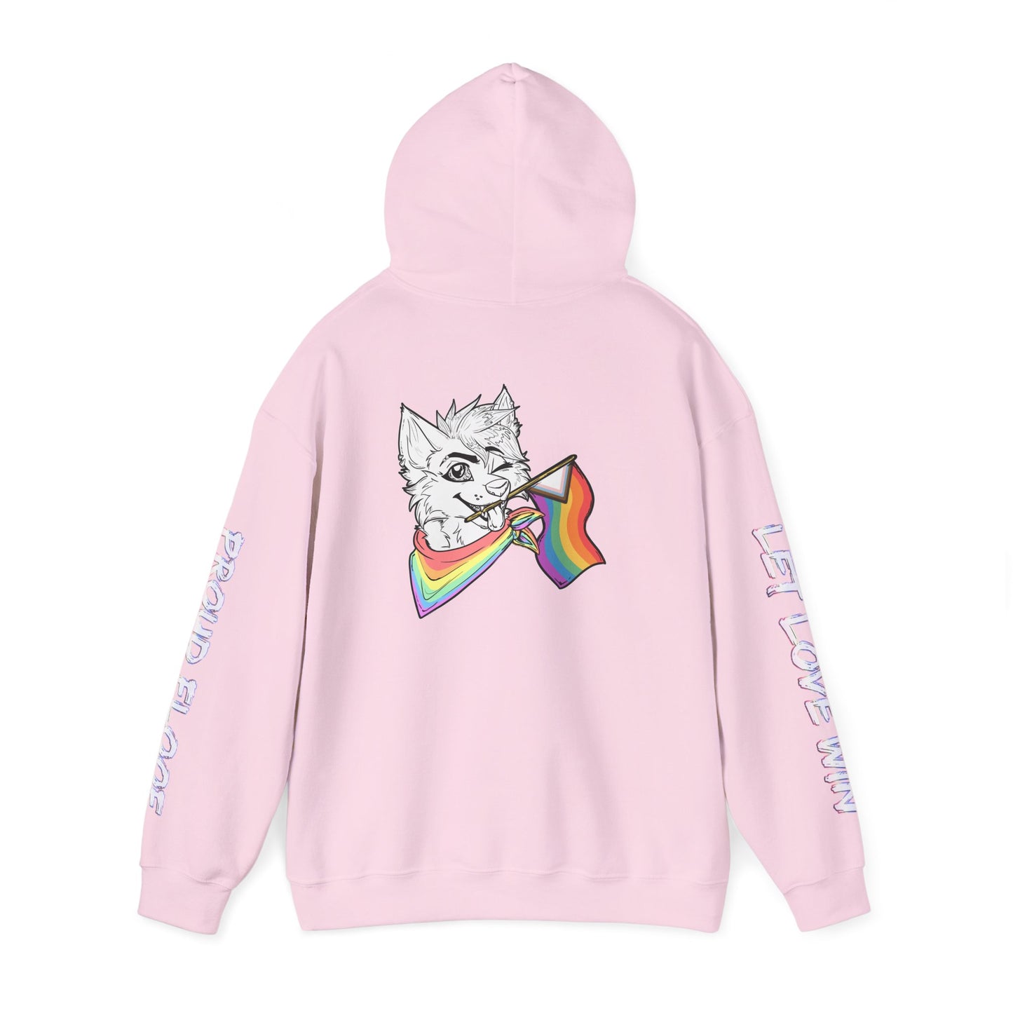 Pride Month Furry Flag Hoodie — Bright Colorful Furry Pride Sweatshirt