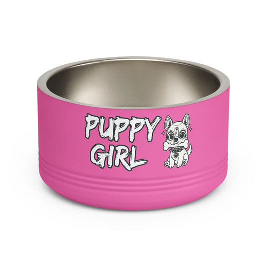Puppy Girl Treats Pup Bowl — 18oz Puppy Play Treat Dish