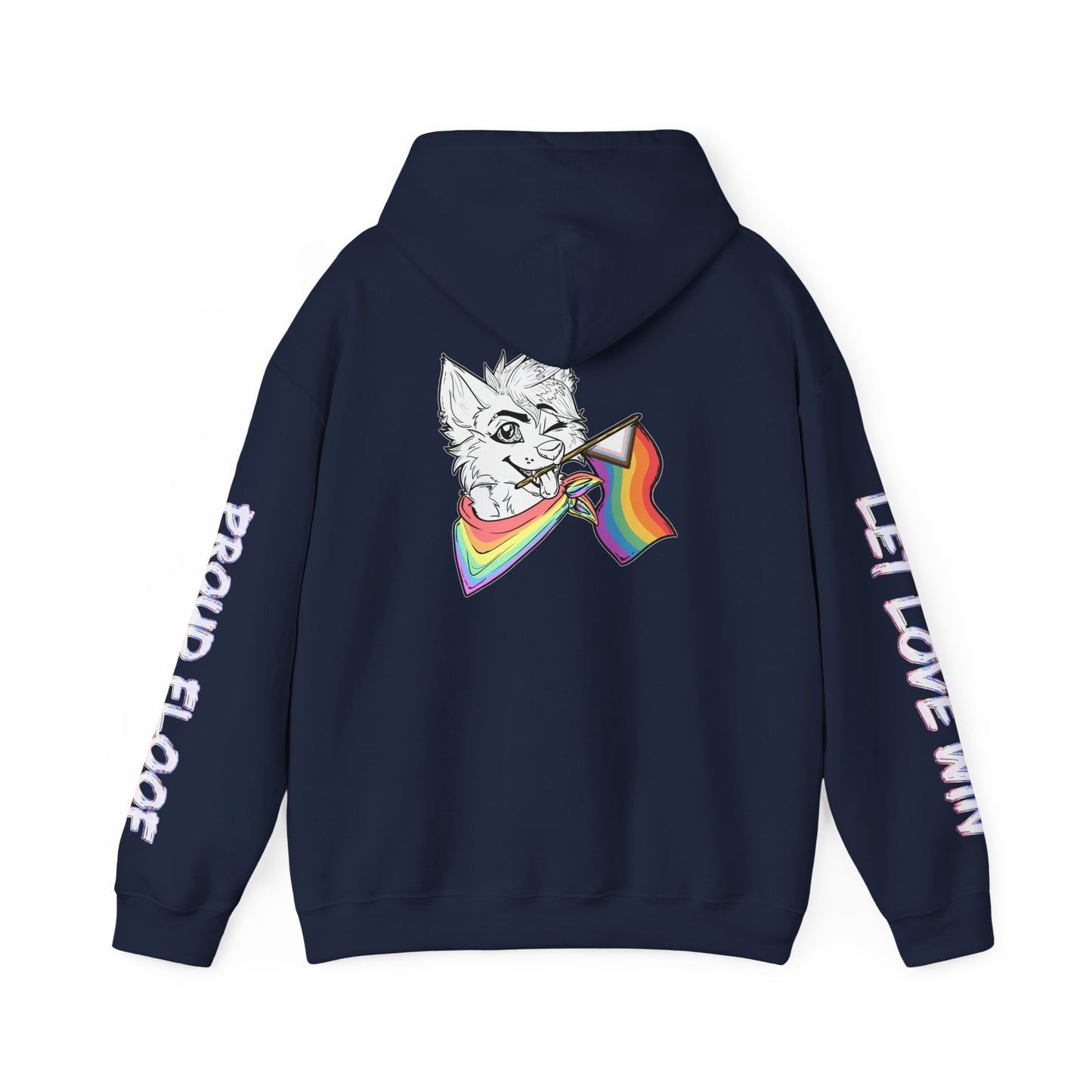 Pride Month Furry Flag Hoodie — Bright Colorful Furry Pride Sweatshirt
