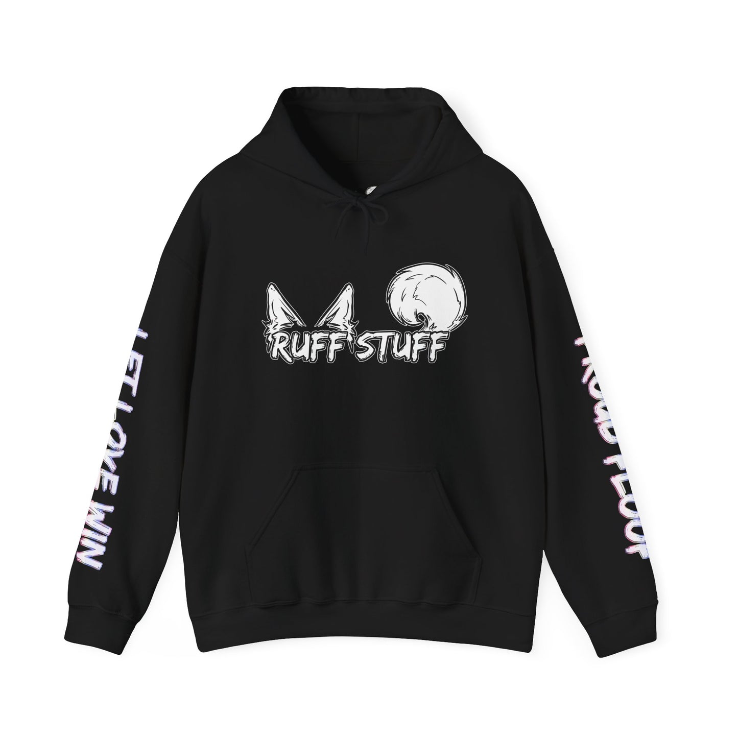 Pan Pride Furry Flag Hoodie — Bright Colorful Furry Pride Sweatshirt