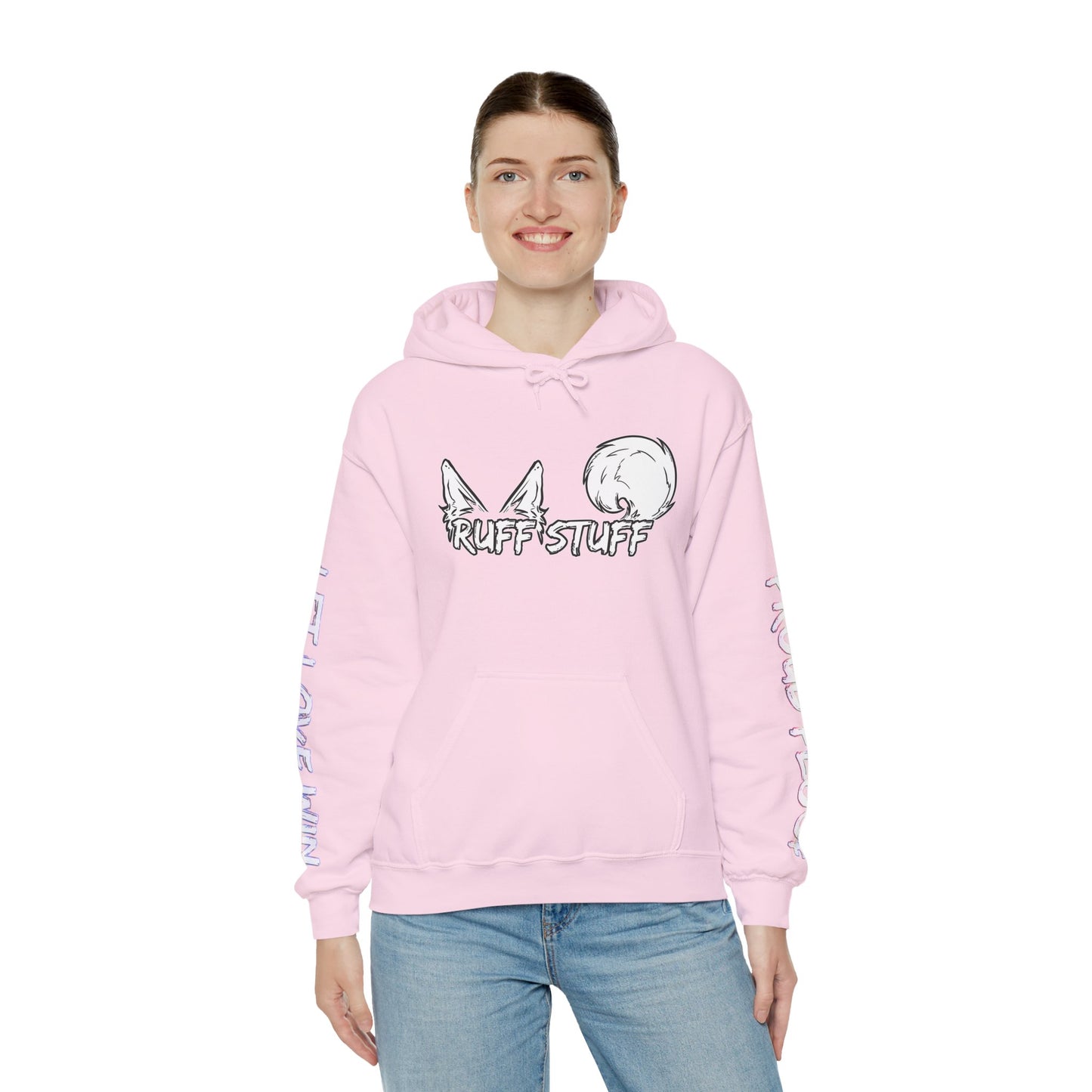Trans Pride Furry Flag Hoodie — Bright Colorful Furry Pride Sweatshirt
