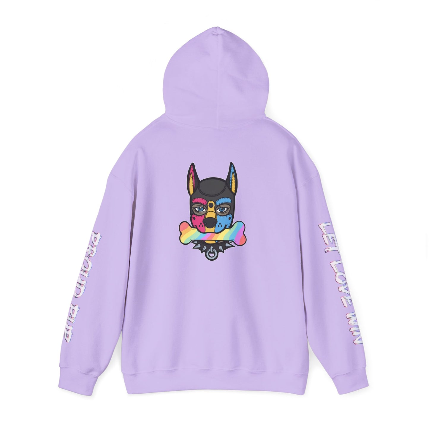 Pan Pup Pride Month Flag Hoodie — Bright Colorful Pup Pride Sweatshirt