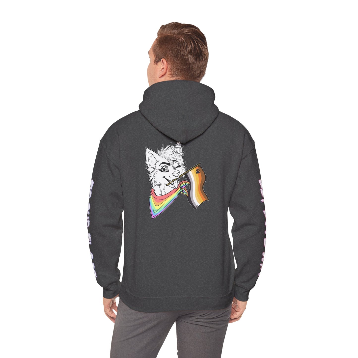 Bear Pride Furry Flag Hoodie — Bright Colorful Furry Pride Sweatshirt