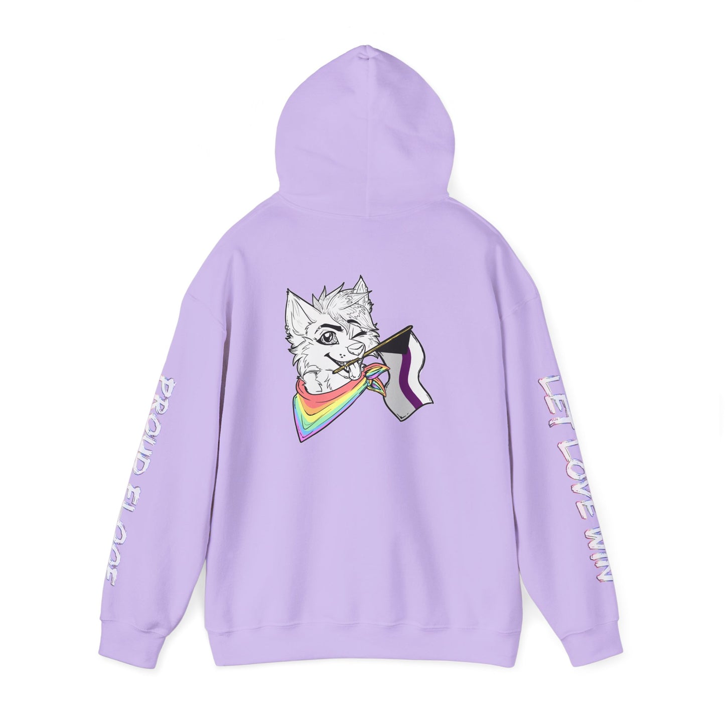 Demi Pride Month Flag Hoodie — Bright Colorful Furry Pride Sweatshirt
