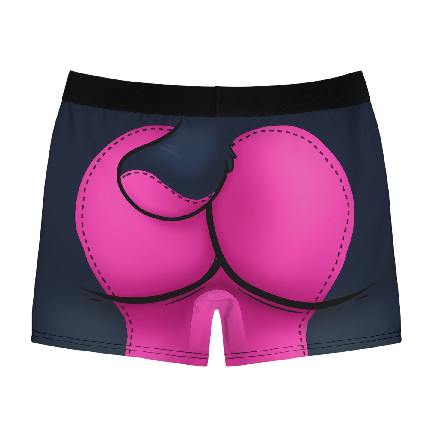 Pink Pup Play Boxer Briefs — Black & Pink All-Over Print