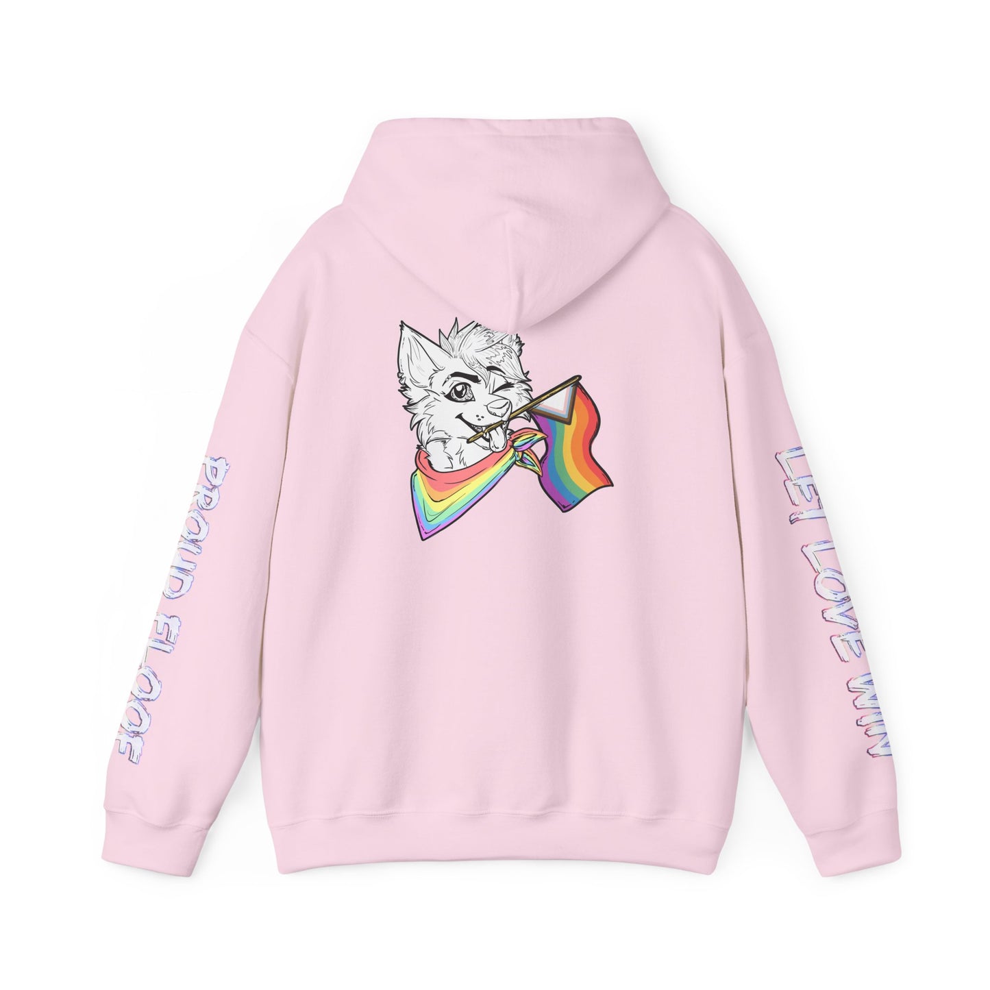 Pride Month Furry Flag Hoodie — Bright Colorful Furry Pride Sweatshirt
