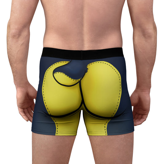Yellow Pup Play Boxer Briefs — Black & Yellow All-Over Print