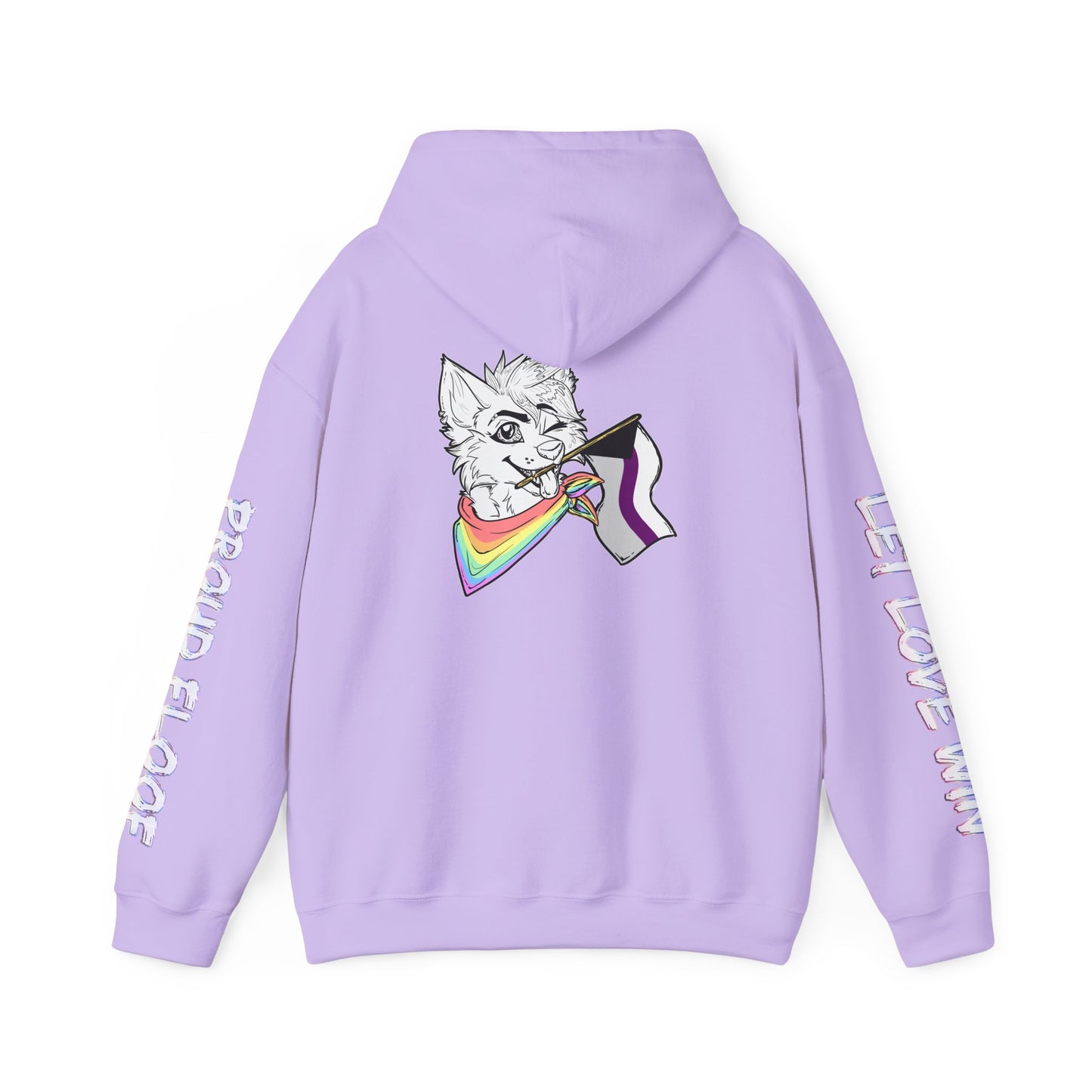 Demi Pride Month Flag Hoodie — Bright Colorful Furry Pride Sweatshirt