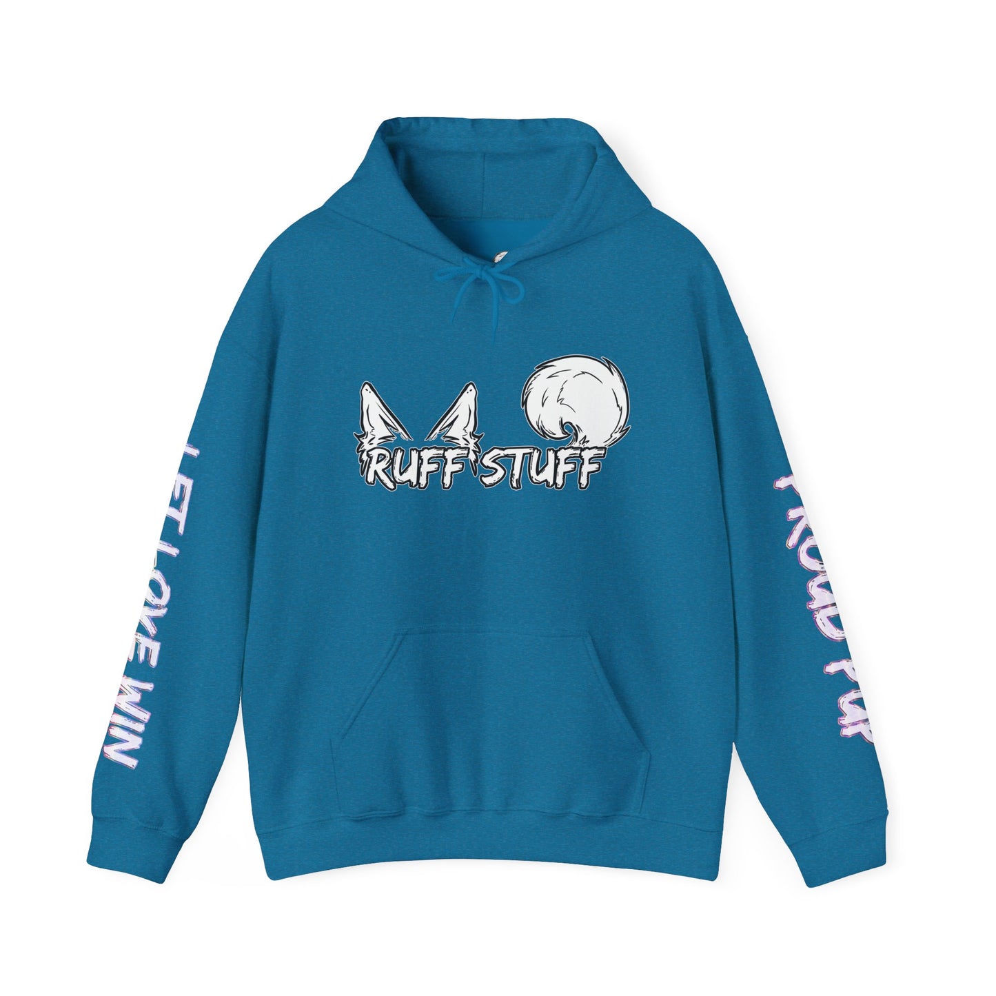 Trans Pup Pride Month Flag Hoodie — Bright Colorful Pup Pride Sweatshirt