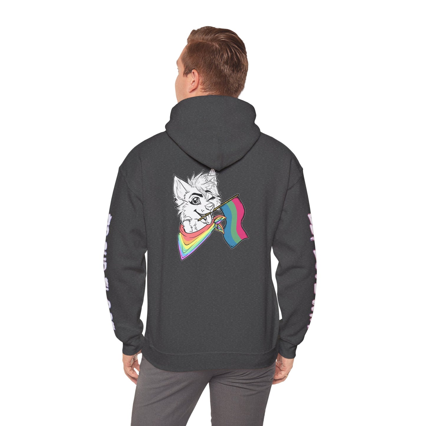 Poly Pride Furry Flag Hoodie — Bright Colorful Furry Pride Sweatshirt