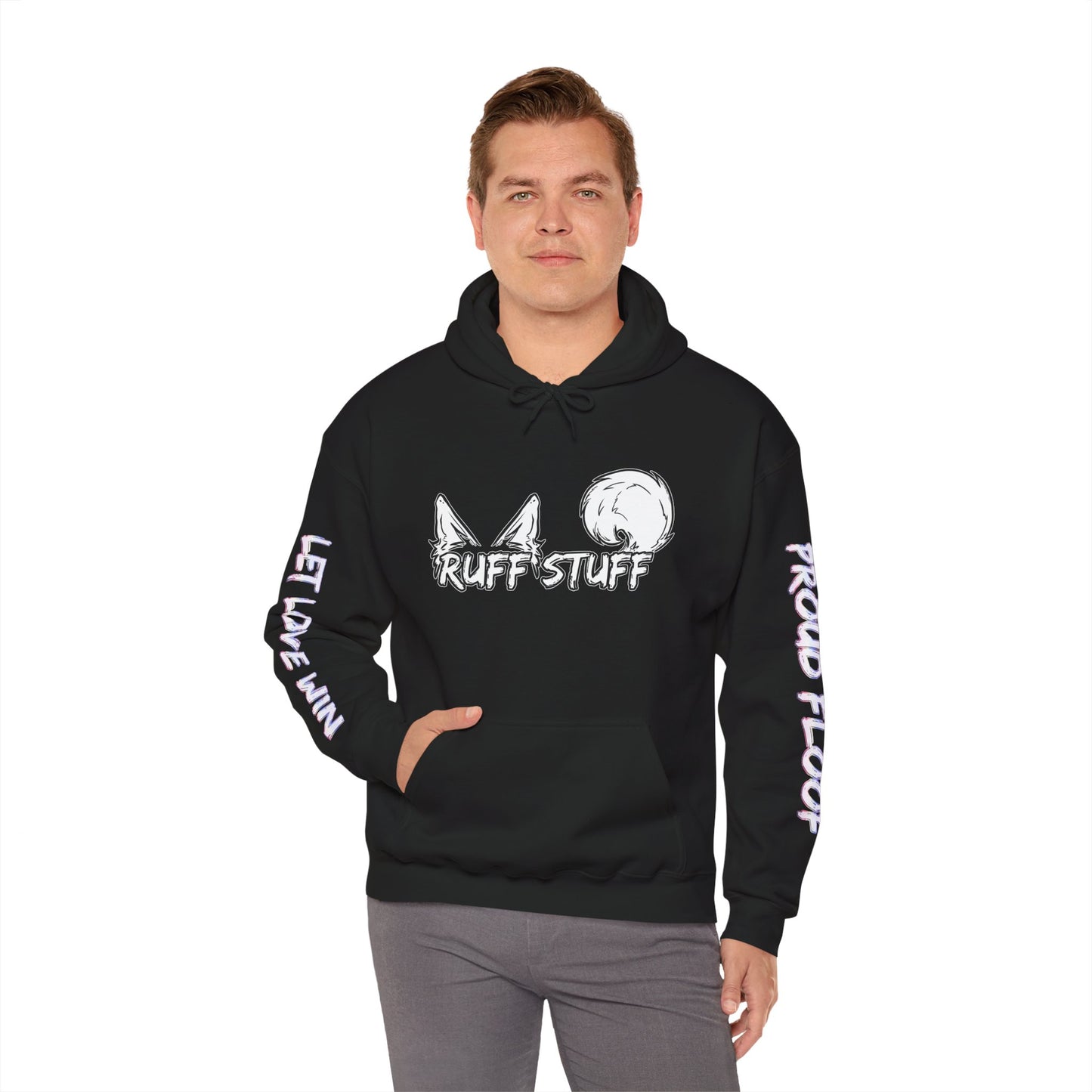Poly Pride Furry Flag Hoodie — Bright Colorful Furry Pride Sweatshirt