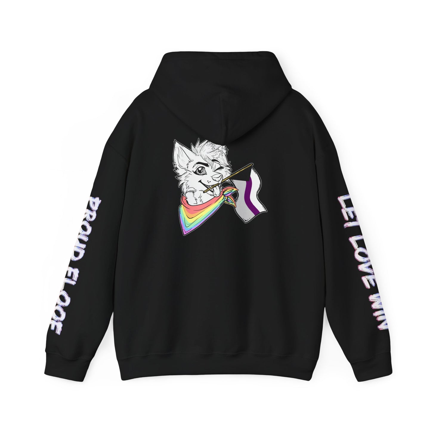 Demi Pride Month Flag Hoodie — Bright Colorful Furry Pride Sweatshirt