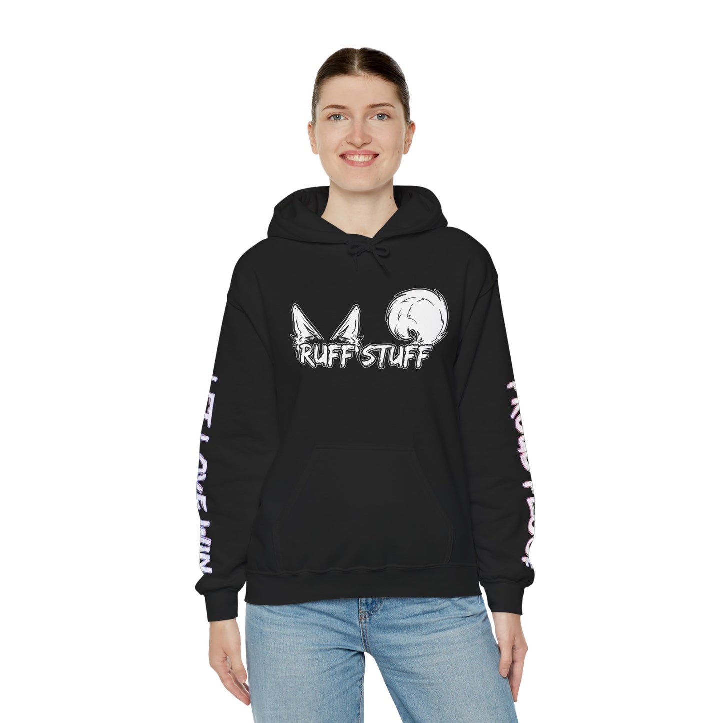 Trans Pride Furry Flag Hoodie — Bright Colorful Furry Pride Sweatshirt