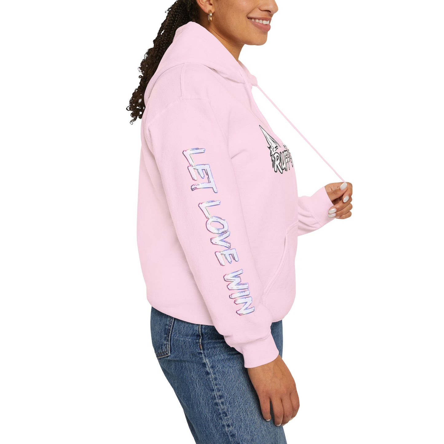 Trans Pride Furry Flag Hoodie — Bright Colorful Furry Pride Sweatshirt