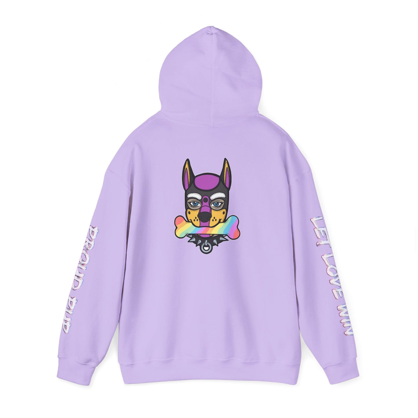 Non-Binary Pup Pride Month Flag Hoodie — Bright Colorful Pup Pride Sweatshirt