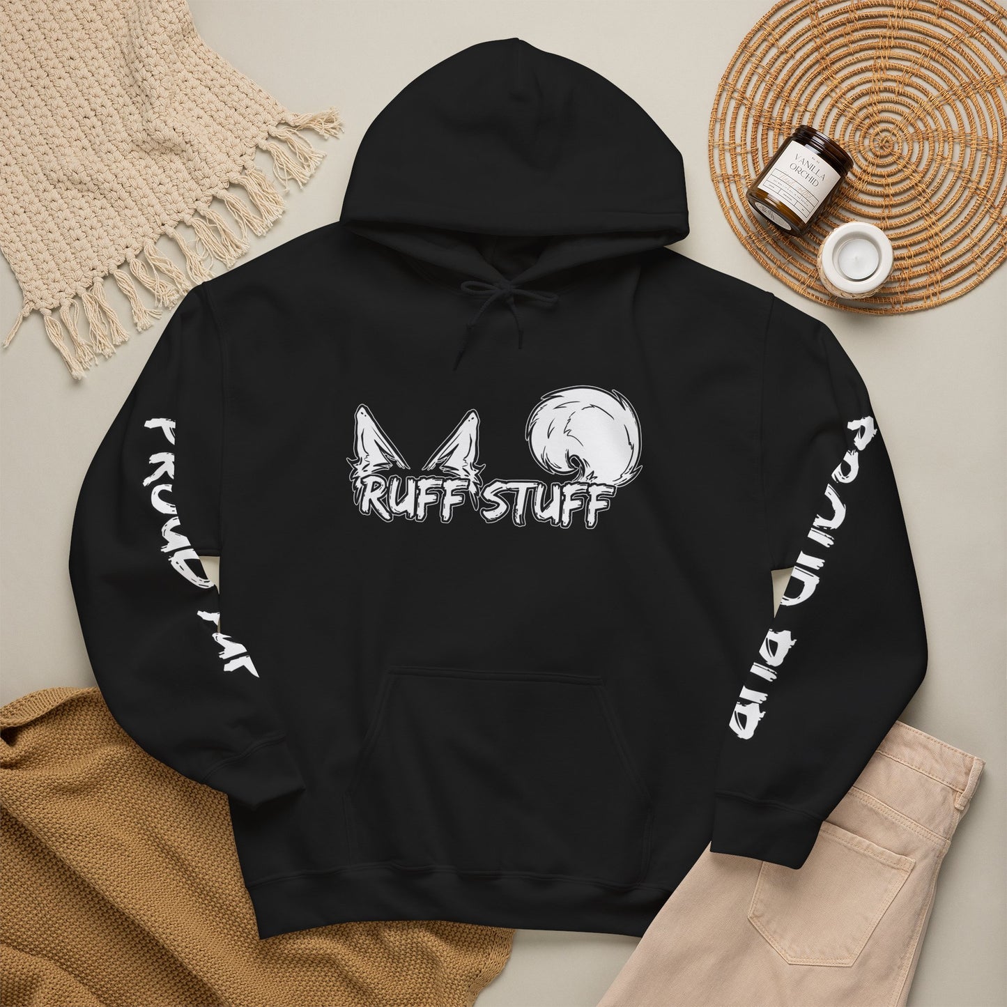 Pup Pride Flag Hoodie — Bright Colorful Pup Pride Sweatshirt