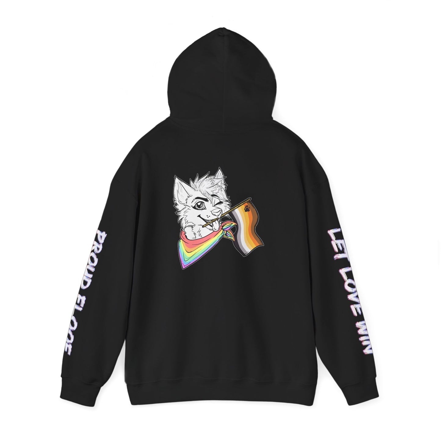 Bear Pride Furry Flag Hoodie — Bright Colorful Furry Pride Sweatshirt