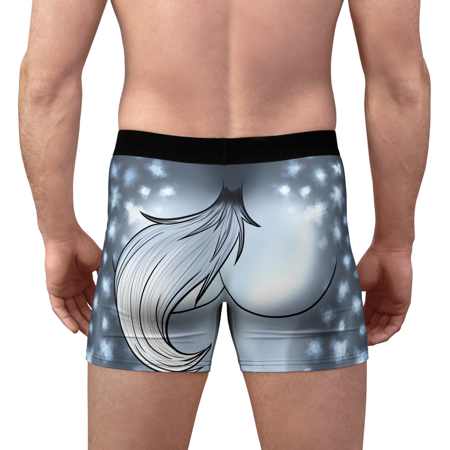 Dappled Horse Print — Furry Boxer Briefs