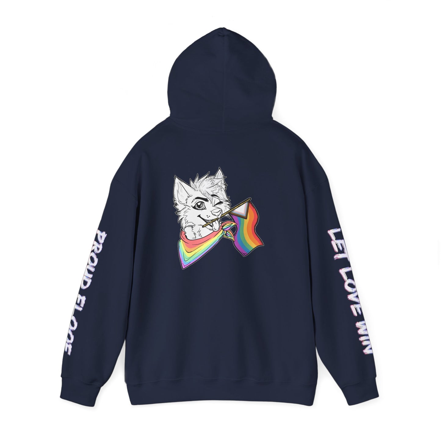 Pride Month Furry Flag Hoodie — Bright Colorful Furry Pride Sweatshirt