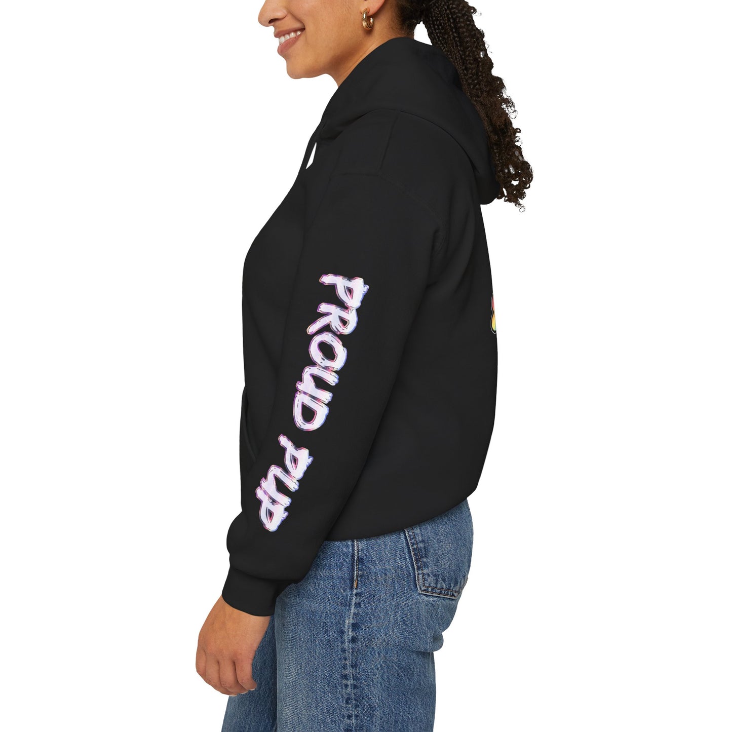 Trans Pup Pride Month Flag Hoodie — Bright Colorful Pup Pride Sweatshirt