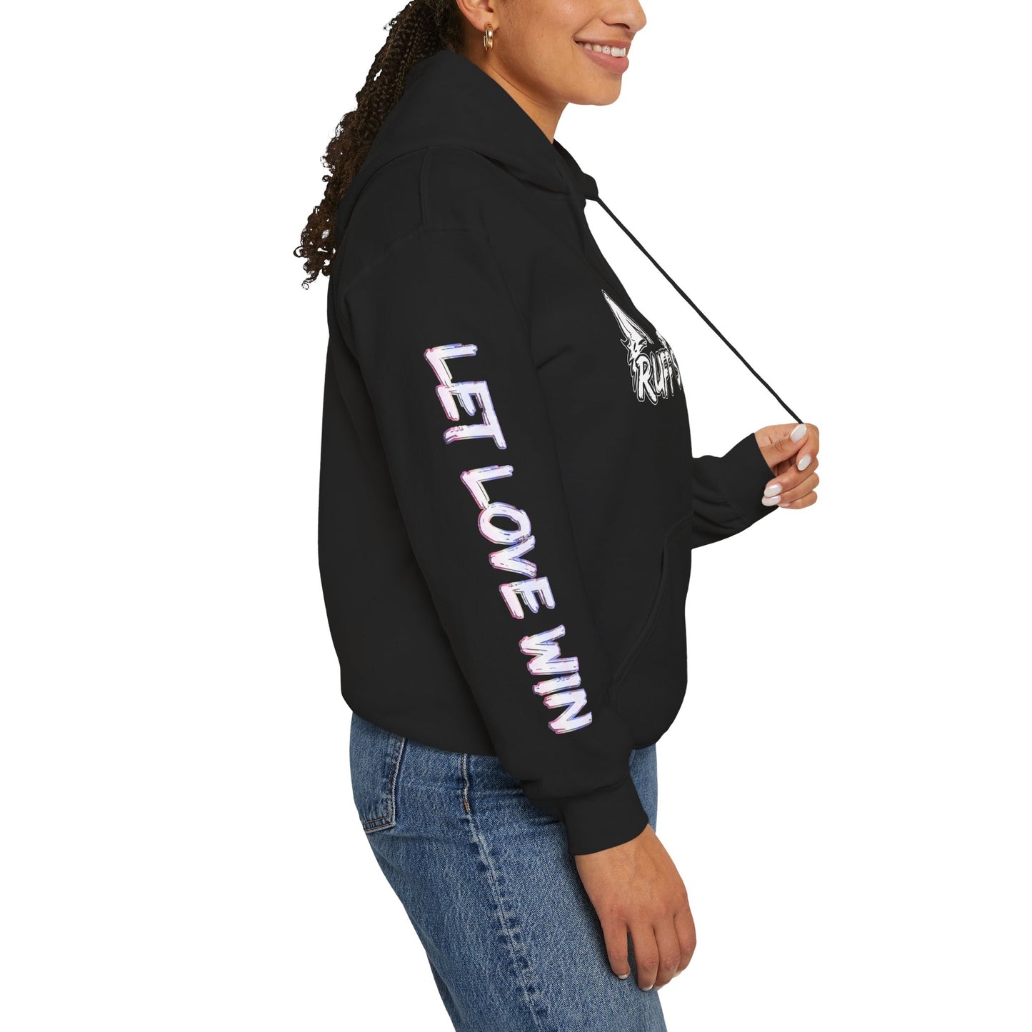 Non-Binary Pup Pride Month Flag Hoodie — Bright Colorful Pup Pride Sweatshirt