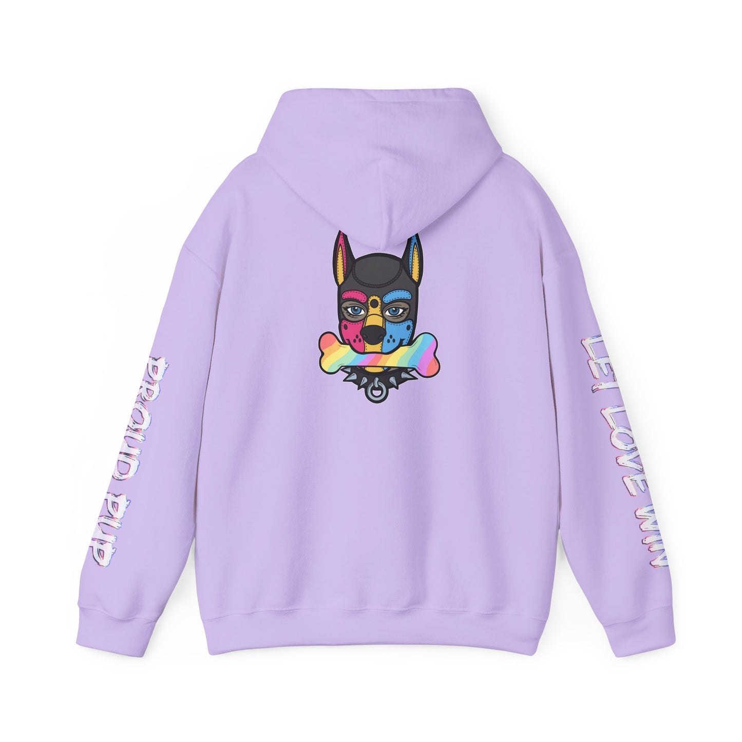 Pan Pup Pride Month Flag Hoodie — Bright Colorful Pup Pride Sweatshirt