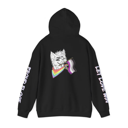Ace Pride Furry Flag Hoodie — Bright Colorful Furry Pride Sweatshirt