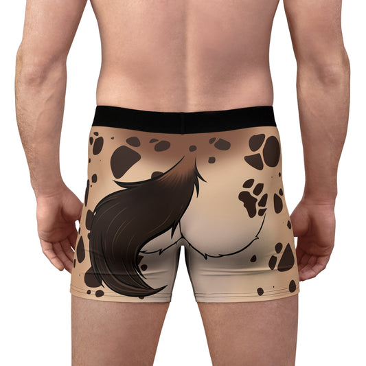 Furry Boxer-Briefs - Spotted Hyena Print