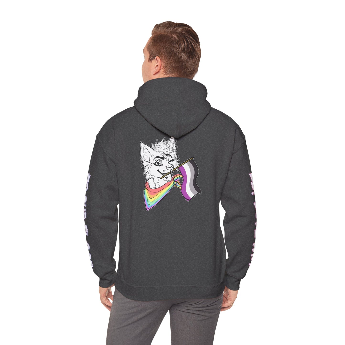Ace Pride Furry Flag Hoodie — Bright Colorful Furry Pride Sweatshirt