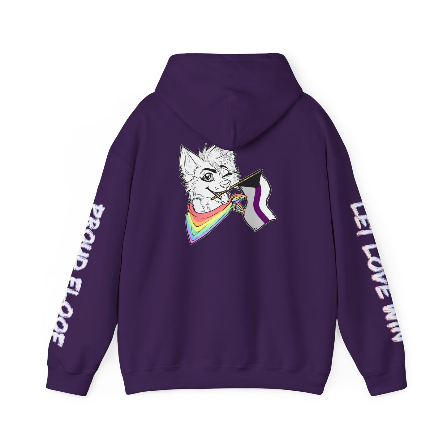 Demi Pride Month Flag Hoodie — Bright Colorful Furry Pride Sweatshirt