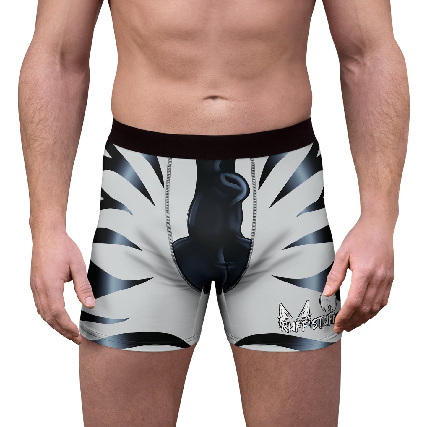 Zebra Print - Furry Boxer Briefs