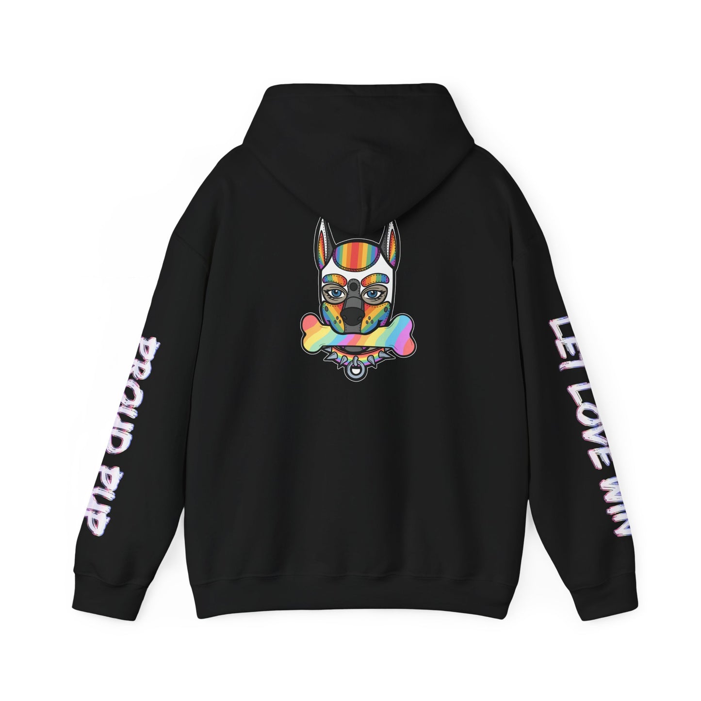 Pup Pride Month Flag Hoodie — Bright Colorful Pup Pride Sweatshirt