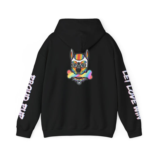 Pup Pride Month Flag Hoodie — Bright Colorful Pup Pride Sweatshirt